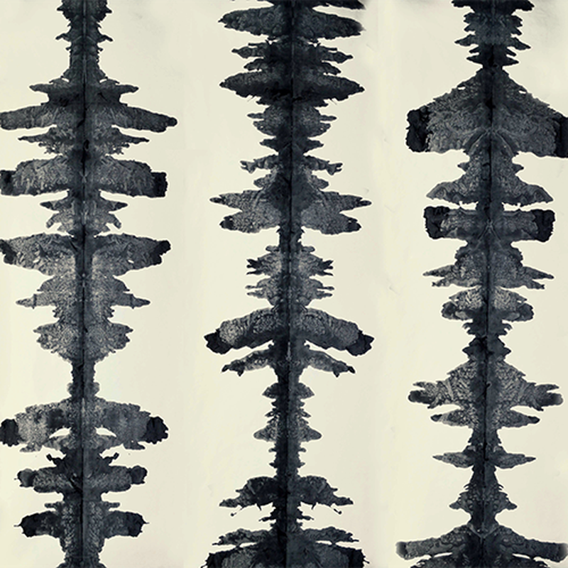 INK BLOTS - Hand Painted Wallcovering-Porter Teleo