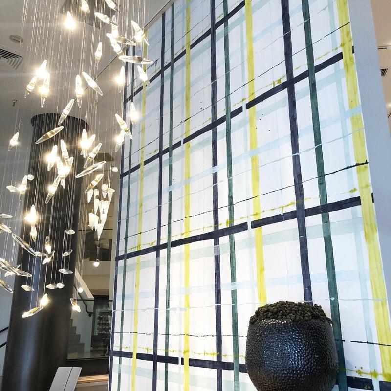 PAINTERLY PLAID - Hand Painted Wallcovering-Porter Teleo