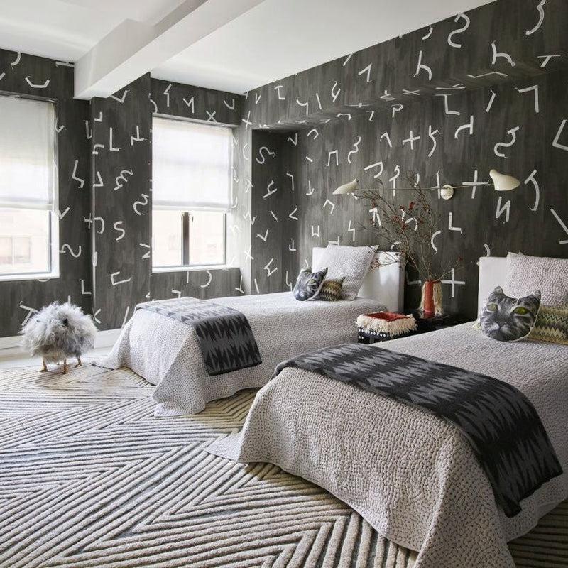 SIGNS + SIGNIFIERS Hand Painted Wallcovering – Porter Teleo
